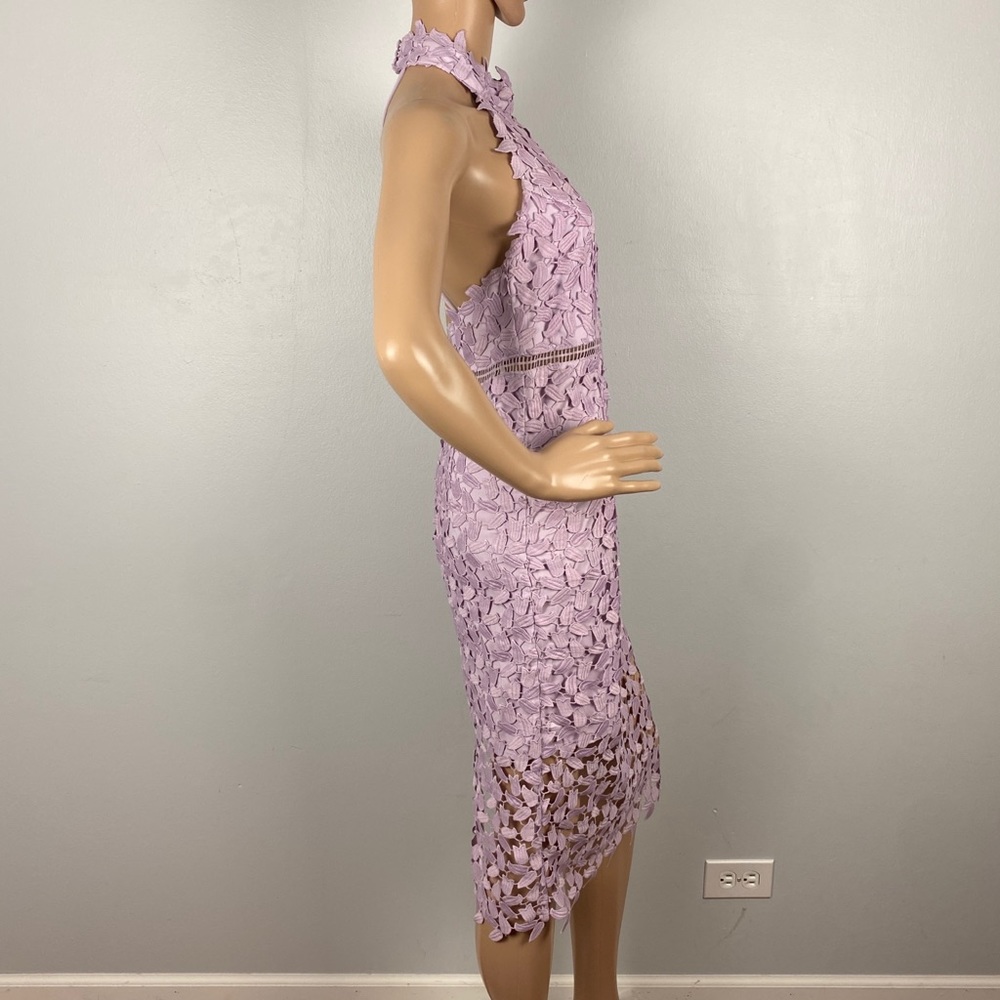 NEW BARDOT REVOLVE LACE HALTER MINI DRESS - Picture 4 of 8